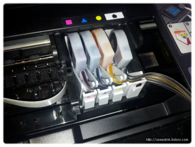HP 포토스마트 5510 복합기 – 무한공급기 설치