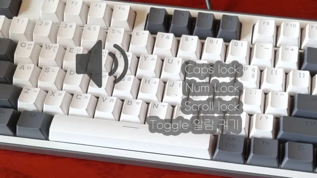 키보드 알림음 사용하기 Caps lock, Num Lock, Scroll lock 작동