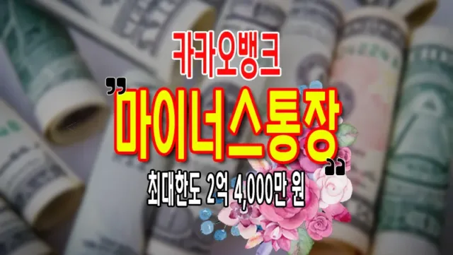 카카오뱅크 마이너스통장